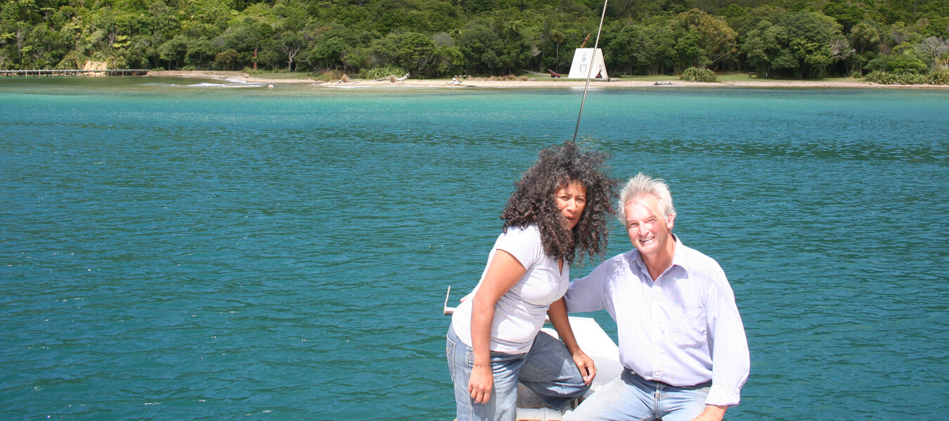 Peter And Takutai Of Maori Eco Cruises In Marlborough Sounds NZ