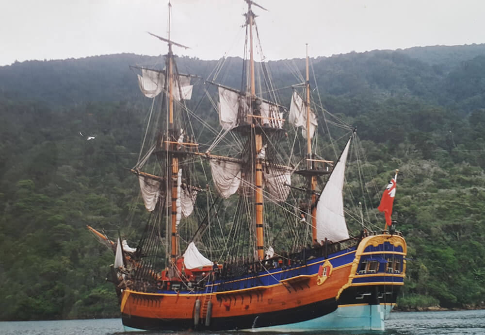 Replica Of The Endeavour Shared By Maori Eco School Cruises